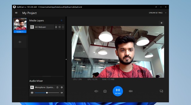 splitcam webcam tool