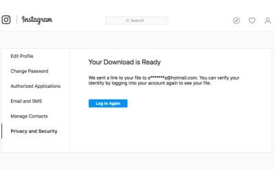 instagram data download