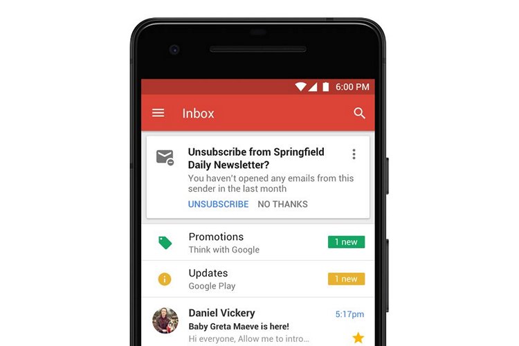 Gmail Unsubscribe website