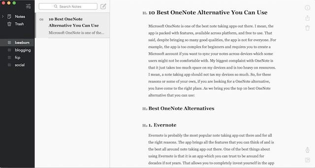 Top 12 OneNote Alternatives You Can Use (2020) | Beebom