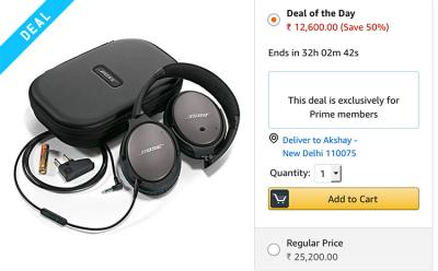 bose quiet comfort 25 headphones prime day sale deal featured