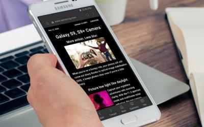 Samsung Internet Browser version 8.2 website