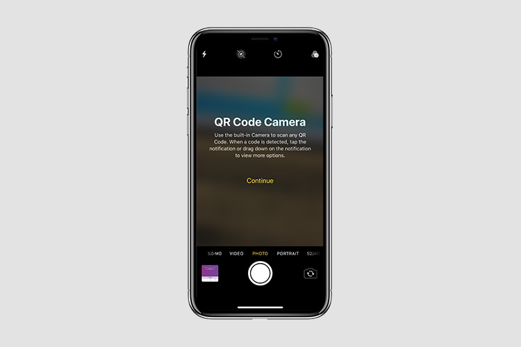 ios 12 qr code control center