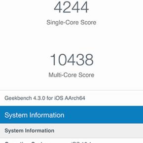 iphone x geekbench