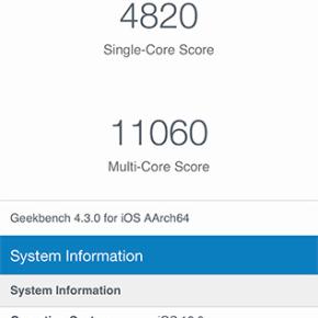 iphone xs geekbench