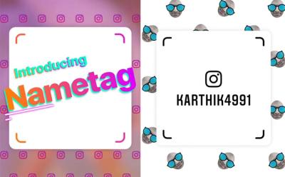 Instagram Nametag
