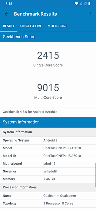 845 snapdragon antutu
