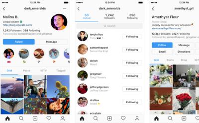 Instagram New Profile page