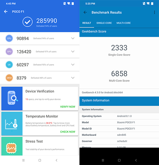poco f1 update benchmark