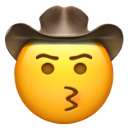 skeptical_kissing_face_with_cowboy_hat