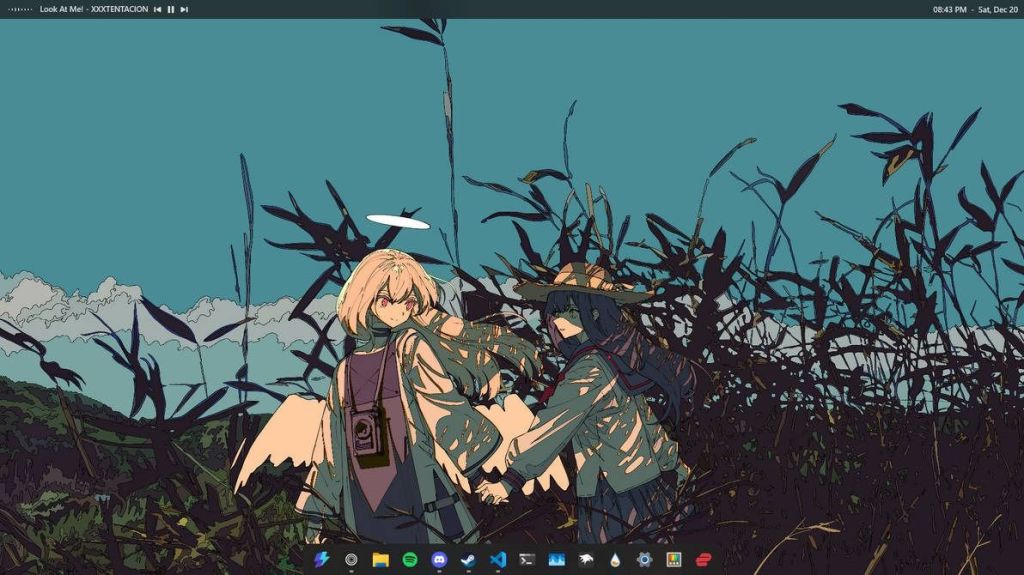 anime themed rainmeter skin