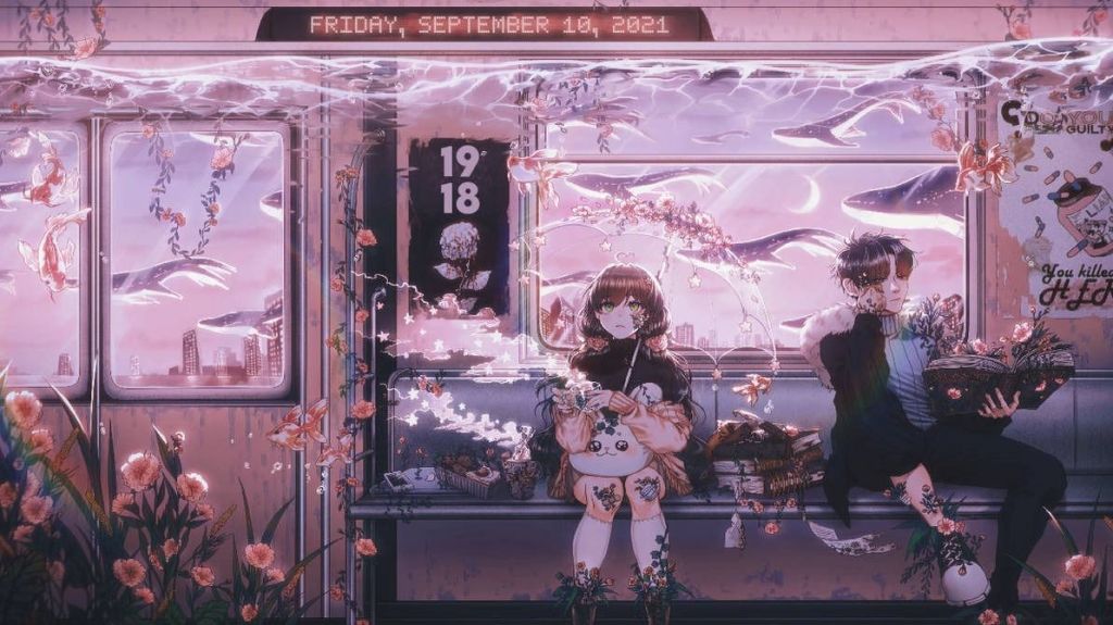 paradise rainmeter skin