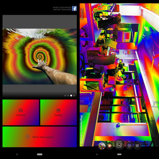 pyschedelic camera android app