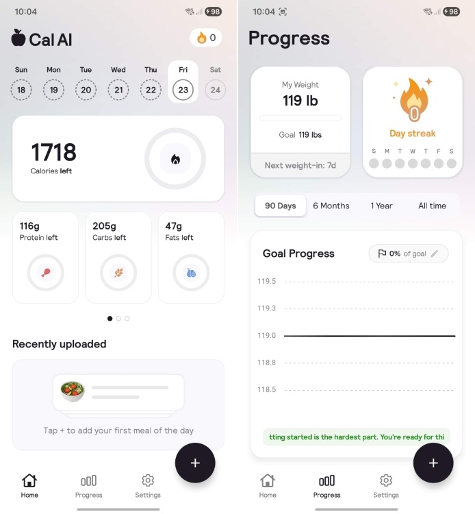 cal ai calorie tracker app