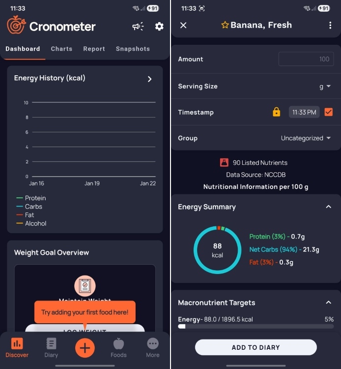 cronometer app