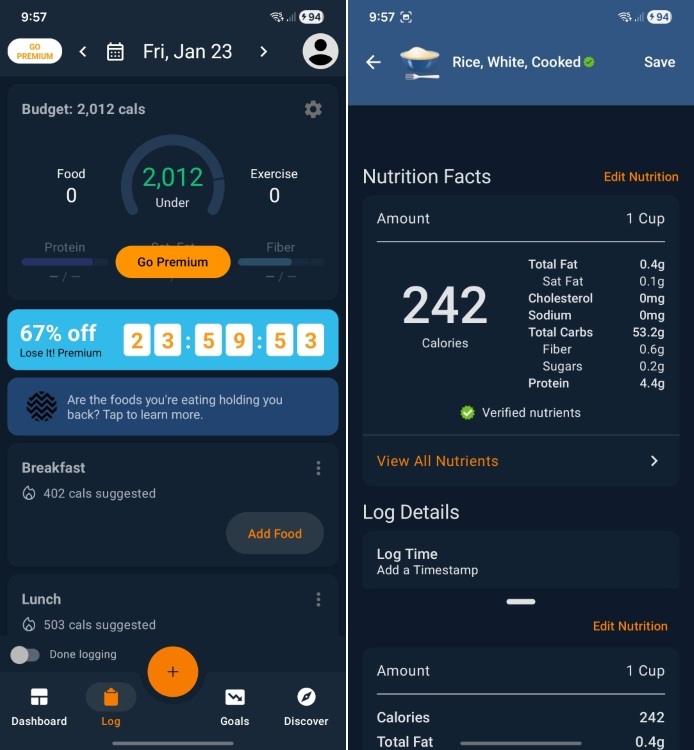 lose it app on android