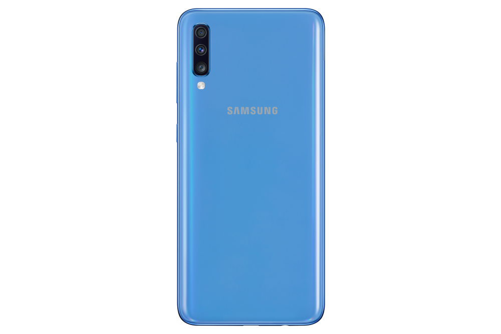 Galaxy A70_Blue_Back