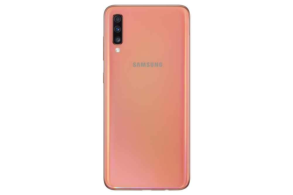 Galaxy A70_Coral_Back