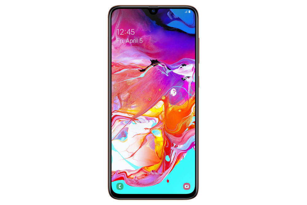Galaxy A70_Coral_Front
