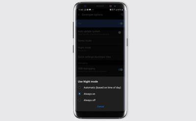 schedule night mode one ui
