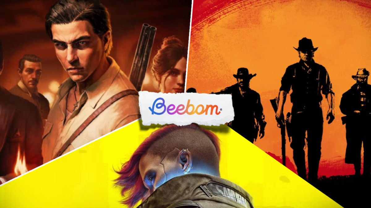 Games like GTA cover featuring Cyberpunk 2077, Mafia: The Old Country, and RDR 2