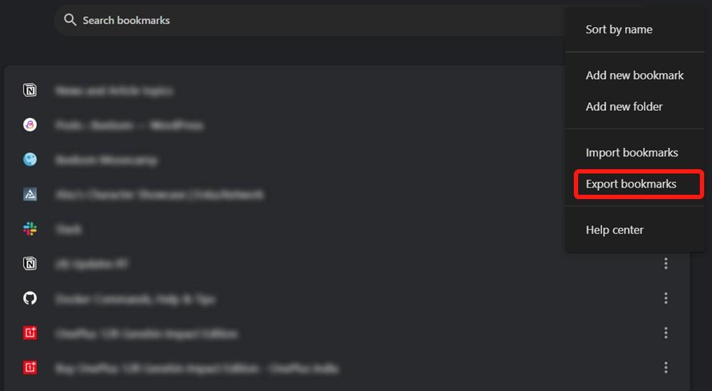 How to Export Bookmarks on Google Chrome | Beebom