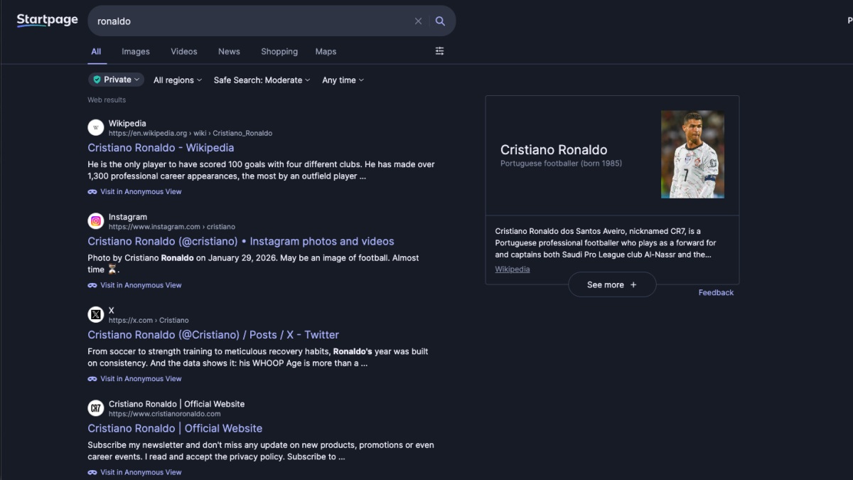 StartPage Private Google Alternative