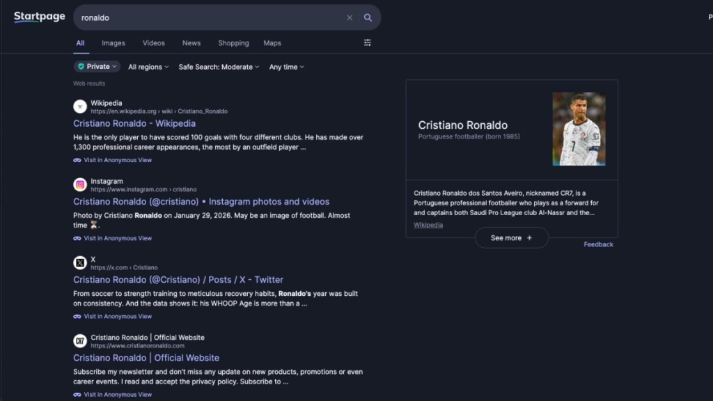 StartPage Private Google Alternative