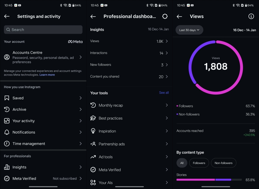 Instagram Insights Views 