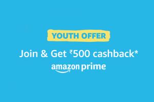 Amazon Prime Available at 50% Discount to 18 to 24 Year Olds in India