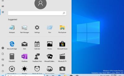 Windows 10 start menu - new