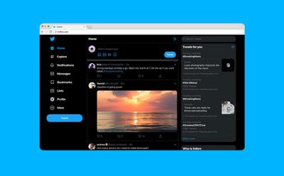 twitter redesign dark mode navigation featured