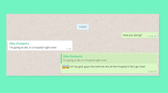 whatsapp manipulated conversation