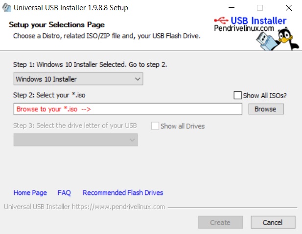 universal USB installer