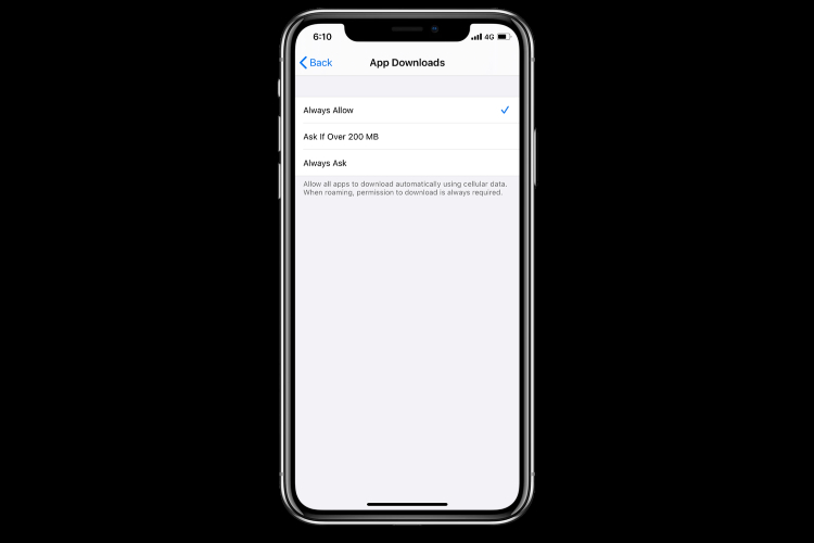 How to Remove 200MB Cellular Download Limit on iOS 13