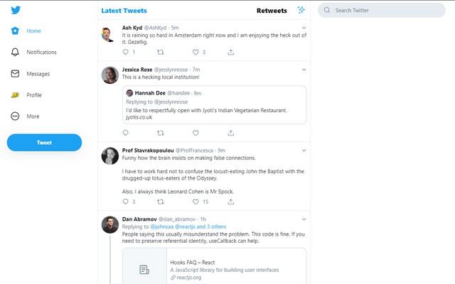 Tweak New Twitter body