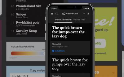 Adobe Creative Cloud Custom Fonts website