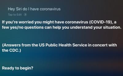 Siri coronavirus