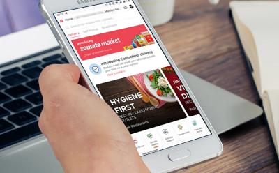 Zomato Market smartmockup website