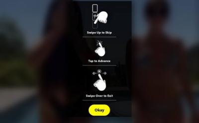 Snapchat vertical scroll website