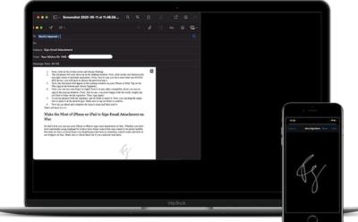How to Use iPhone/iPad to Sign Email Attachment on Mac