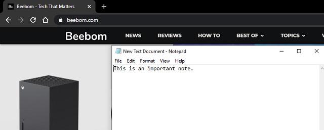 How to Keep an App Window Always on Top in Windows 10 | Beebom