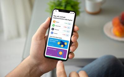 Crypto PayPal website