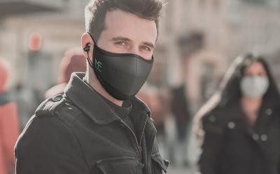 MaskFone is an N95 mask with built-in wireless earphones