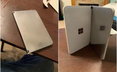 Redditor replaced Surface duo glass panel feat.