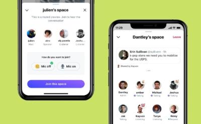 Twitter audio spaces feature test