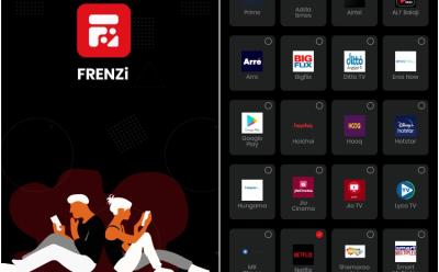 frenzi OTT content recommending app feat.