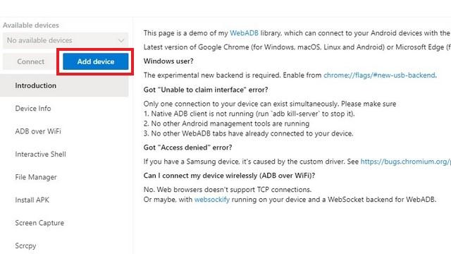 How to Run ADB from Your Web Browser [Working Method] | Beebom