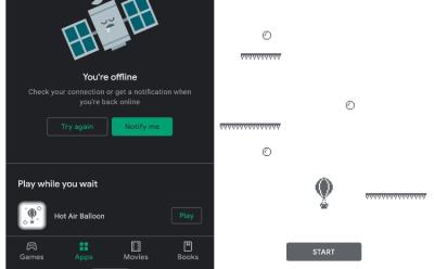 Google hot air balloon game for play store