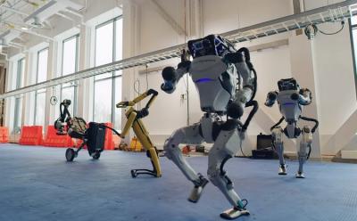 Boston Dynamics robots dance feat.